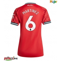 Camiseta Manchester United Lisandro Martinez #6 Primera Equipación para mujer 2025-26 manga corta
